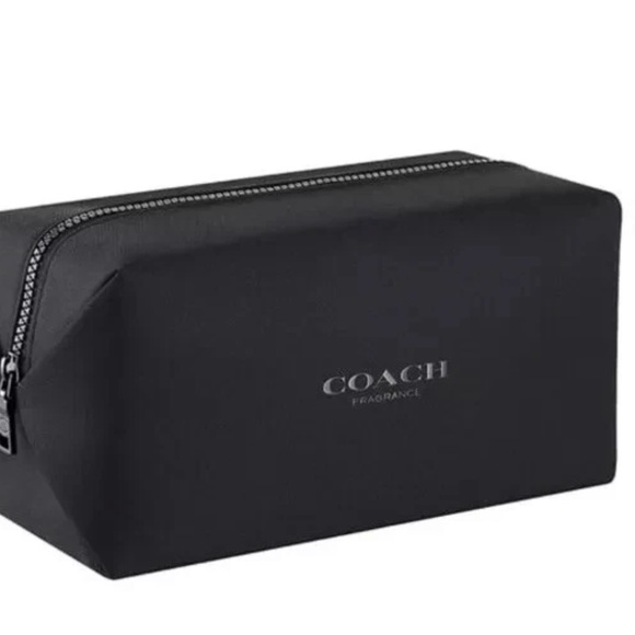 Coach Black Toiletry Bag with Sleek Design - Picture 1 of 11